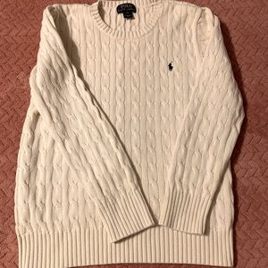 Polo Cable Knit Sweater